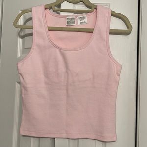 Victoria’s Secret cotton/spandex ribbed cami.Size M.  Pink